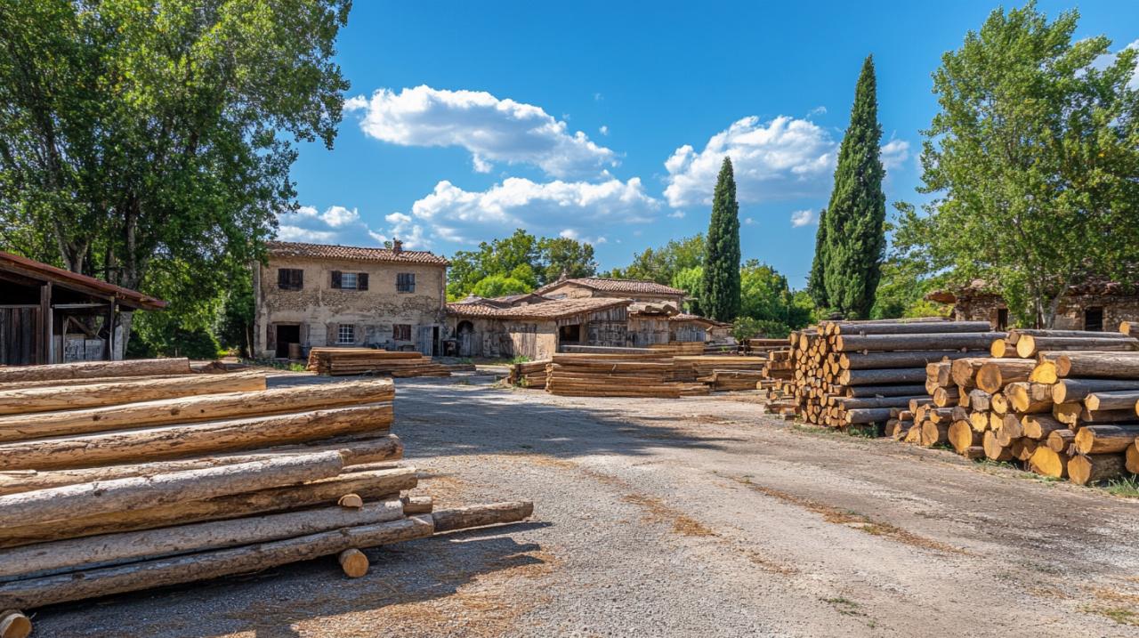 De la entrega a la estufa: proyectos completados con la madera de calidad de Max Bertrand Bois, proveedor de madera en Beaucaire (Gard)